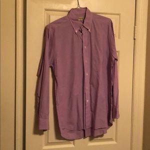 Paul Stuart purple long sleeve dress shirt